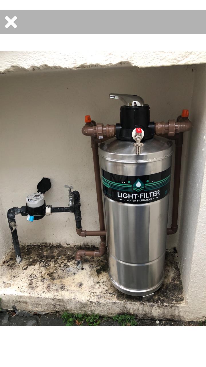 Bebedouro instalado em área comum de condomínio